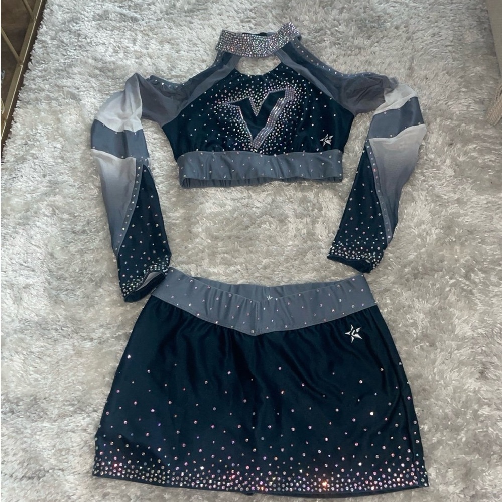 Rebel athletic cheerleading uniform